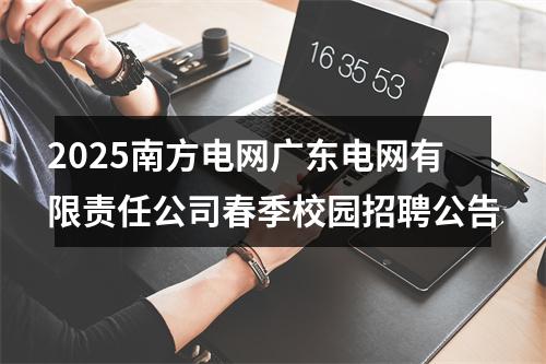 2025南方电网广东电网有限责任公司春季校园招聘公告 图片