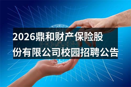 2026鼎和财产保险股份有限公司校园招聘公告 图片